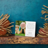 祖父メモリアルオリジナルプレート（スタンド付） フォトプラーク (側面)