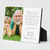 祖父メモリアルオリジナルプレート（スタンド付） フォトプラーク (側面)