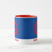 祖父モダン手紙コーヒーマグ マグカップ (中央)