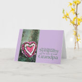 祖父ロスバラ悔やみや弔慰カード カード (黄色い花)