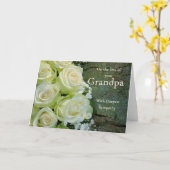 祖父ロスバラ悔やみや弔慰カード カード (黄色い花)