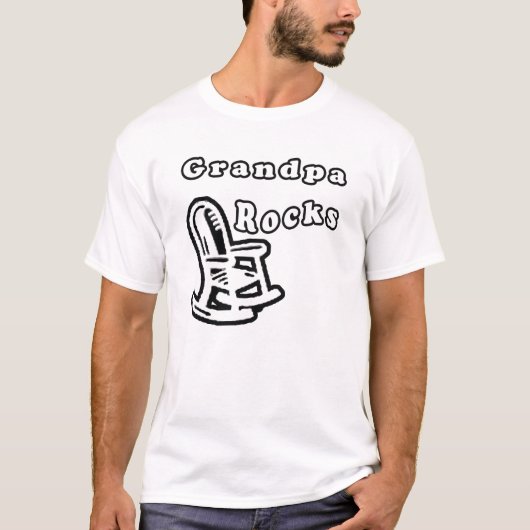 祖父ロックBW Tシャツ (正面)