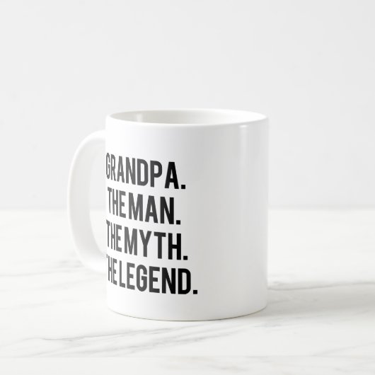 祖父人神話伝説のおもしろマグカップ コーヒーマグカップ (正面左)