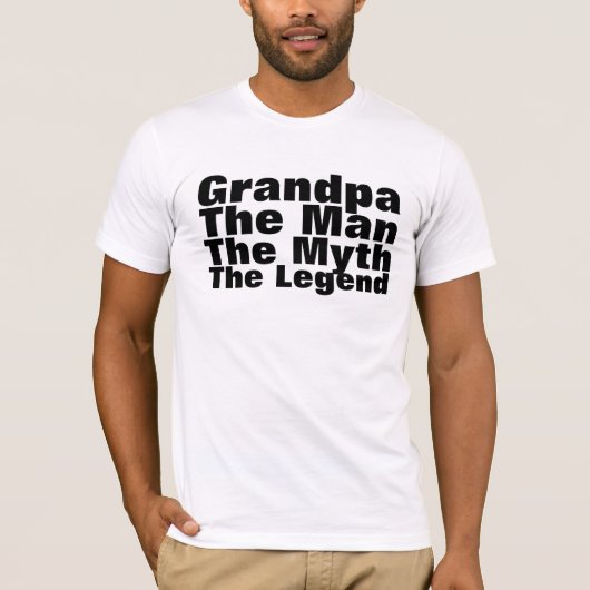 祖父人神話伝説のTシャツ及びShi Tシャツ (正面)