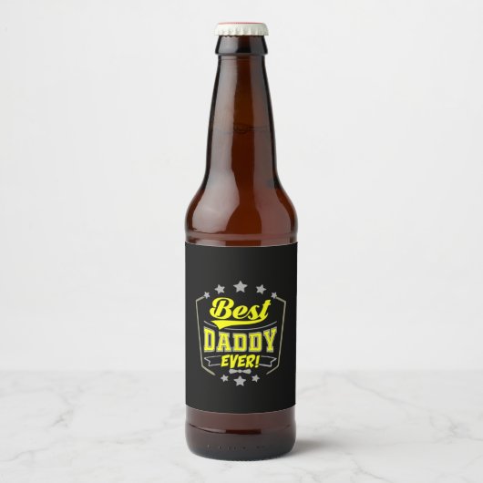祖父名言 | ベストパパエバー ビールラベル (正面)