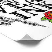 祖父実在衣服インク入れ墨の祖母 ポスター (角)