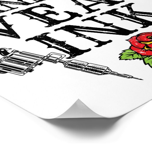 祖父実在衣服インク入れ墨の祖母 ポスター (角)