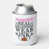 祖父実在衣服インク入れ墨の祖母 缶クーラー (缶正面)