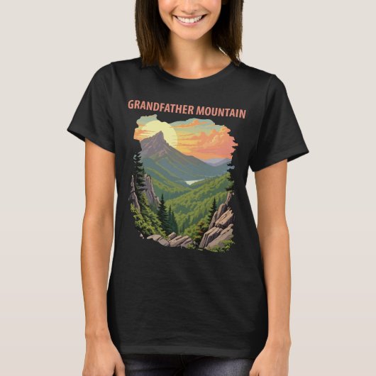 祖父山NCレトロトラベル Tシャツ (正面)