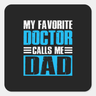 祖父引用文私のお気に入りの医者は私をパパ スクエアシール