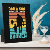 祖父引用文 |パパと息子 フォトプラーク (側面)