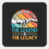 祖父引用文 |伝説の父と息子 スクエアシール (正面)