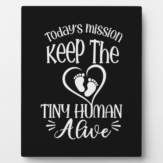 祖父引用文 保| The Tiny Human Alive フォトプラーク (正面)