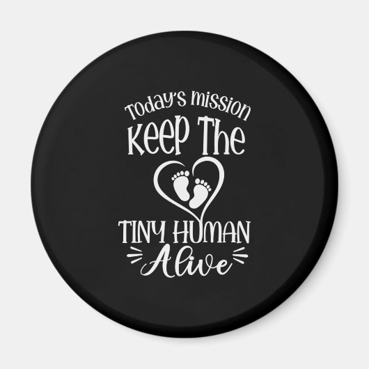 祖父引用文 保| The Tiny Human Alive マグネット (正面)