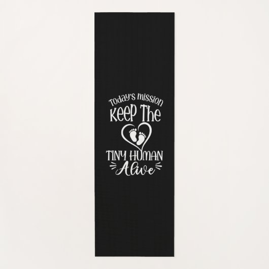 祖父引用文 保| The Tiny Human Alive ヨガマット (正面)