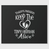 祖父引用文 保| The Tiny Human Alive ラッピングペーパー (フラット)