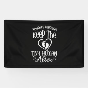 祖父引用文 保 The Tiny Human Alive 横断幕