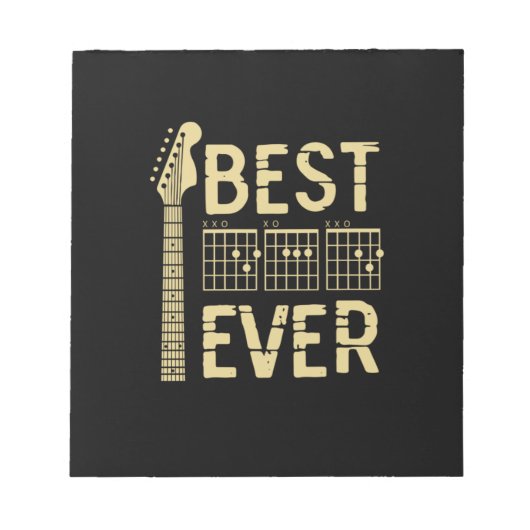 祖父引用文 |最高のパパギター ノートパッド (正面)