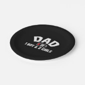 祖父引用文 |男の子のパパ ペーパープレート (アングル)