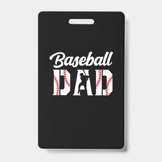 祖父引用文 |野球パパ バッジ (正面)