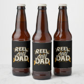 祖父引用文 |魚釣りカッコいいパパ ビールラベル (ボトル)