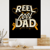 祖父引用文 |魚釣りカッコいいパパ ポスター (キッチン)