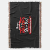 祖父引用文 | Amazing Step Daddy スローブランケット (正面縦)