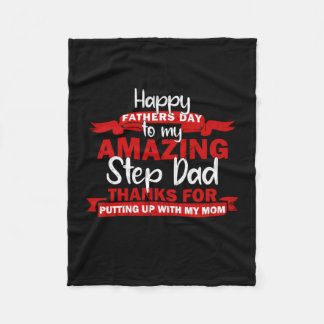 祖父引用文 | Amazing Step Daddy フリースブランケット
