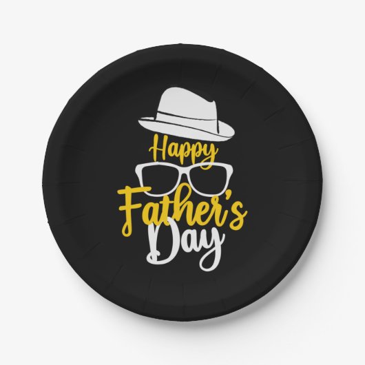 祖父引用文 | Happy Father Day ペーパープレート (正面)
