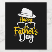 祖父引用文 | Happy Father Day ワインラベル (シングルラベル)