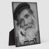 祖父忌引記念碑 フォトプラーク (側面)