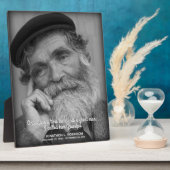 祖父忌引記念碑 フォトプラーク (側面)