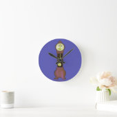 祖父時計 ラウンド壁時計 (ホーム)