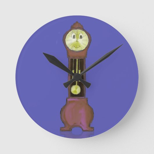 祖父時計 ラウンド壁時計 (正面)