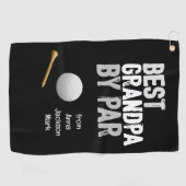 祖父最高のと同額のゴルフおじいちゃん ゴルフタオル (横)