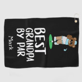 祖父最高ののためにパーのおじいちゃん ゴルフタオル (横)