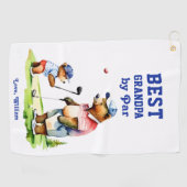 祖父最高のギフト付きグランパ ゴルフタオル (横)