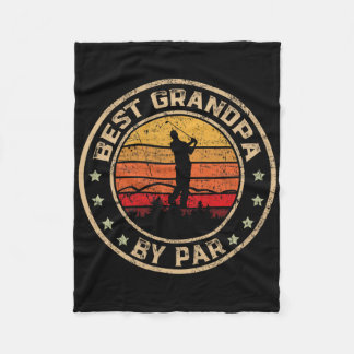 祖父最高のバイパー父の日ゴルフゴルフ フリースブランケット