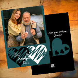 祖父最高の父の日の祖父の写真 シーズンカード