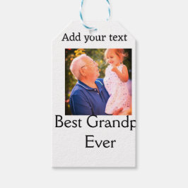 祖父最高の祖父の写真名ギフトテックス ギフトタグ