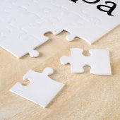 祖父最高の祖父の写真名ギフトテックス ジグソーパズル (側面)