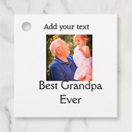 祖父最高の祖父の写真名ギフトテックス フェイバータグ