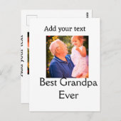 祖父最高の祖父の写真名ギフトテックス ポストカード (正面/裏面)