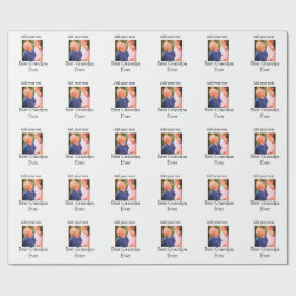 祖父最高の祖父の写真名ギフトテックス ラッピングペーパー