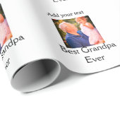 祖父最高の祖父の写真名ギフトテックス ラッピングペーパー (ロールコーナー)