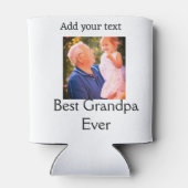 祖父最高の祖父の写真名ギフトテックス 缶クーラー (裏面)