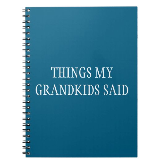 祖父母おもしろいのために言った孫たち ノートブック (正面)