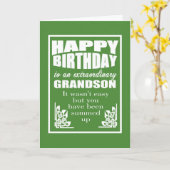 祖父母から孫へのハッピーバースデーの願い カード (黄色い花)
