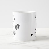 祖父母から昇進して妊娠を明かす ジャンボコーヒーマグカップ (正面)