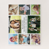 祖父母があなたを愛する8フォトコラージュパーソナライズされた ジグソーパズル (縦)